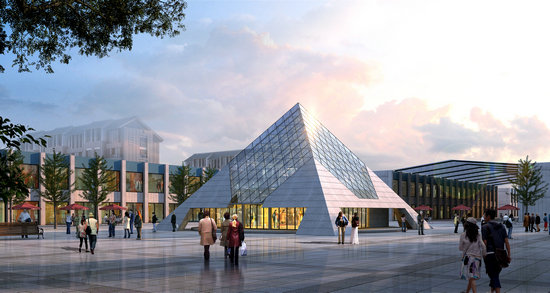 闵行金字塔网架